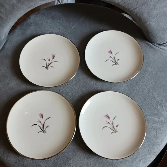 Vintage franciscan fine china carmel set of 4 small plate 6/1.4 - Picture 6 of 6